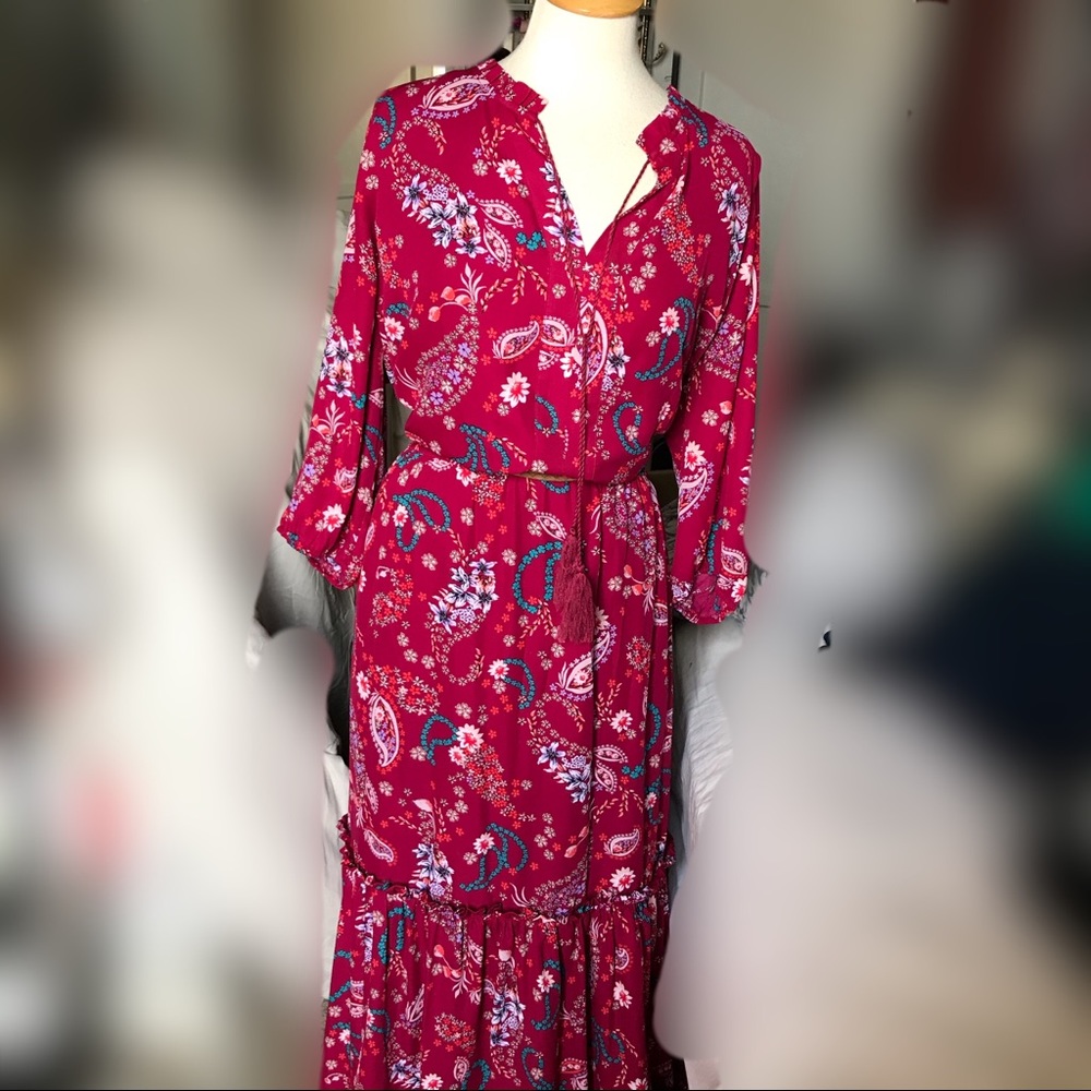 Boutique Plus Size Tiered Maxi Dress 3x
